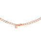 18 KGP Rose Gold Cable Chain Necklace Extension, 2.5" by Bling