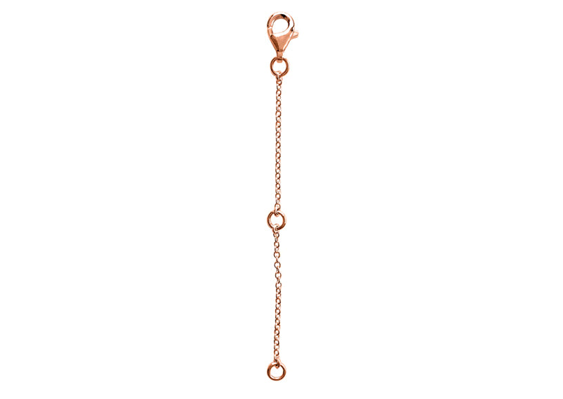18 KGP Rose Gold Station Necklace Extension, 2.5" by Bling