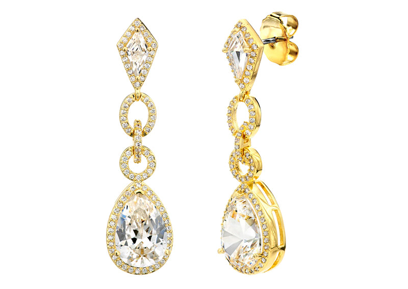 18 KGP Royal Occasion Teardrops by Bling