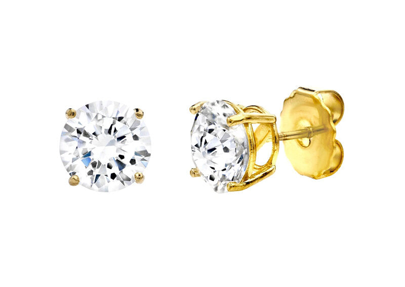 18 KGP 2.5 Carat 4 Prong Studs by Bling