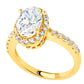 18 KGP 2.5 Carat Oval Ring by Bling