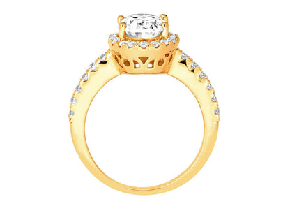 18 KGP 2.5 Carat Oval Ring by Bling