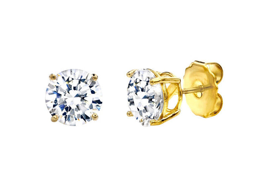 18 KGP 2 Carat 4 Prong Studs by Bling