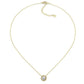 18 KGP 2 Carat Round Pendant Necklace with Halo by Bling