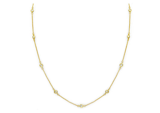 18 KGP Regal Short Floating Necklace 18" by Bling