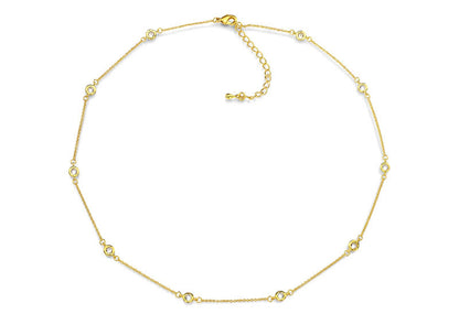 18 KGP Regal Short Floating Necklace 18" by Bling
