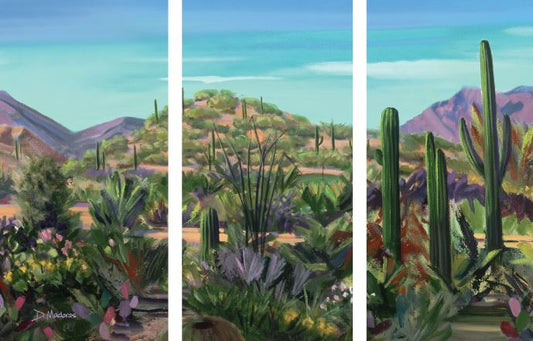 Arthur's Hill  1,2,3- Canvas Triptych