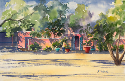 Back of Osa- Matted Print