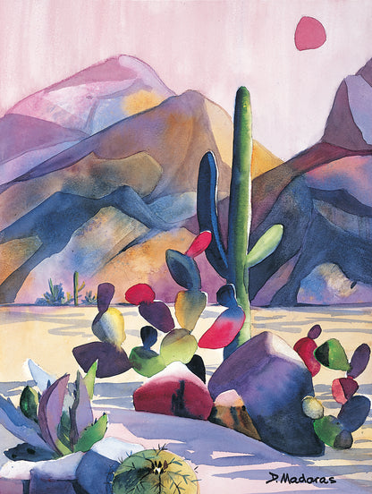 Cactus Patch- Matted Print