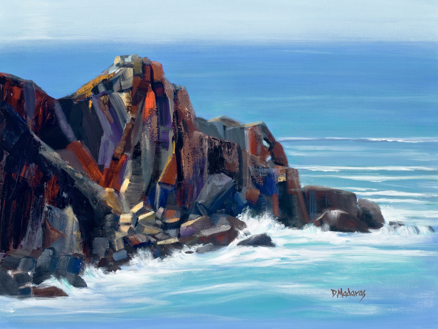 California Coastline- Matted Print