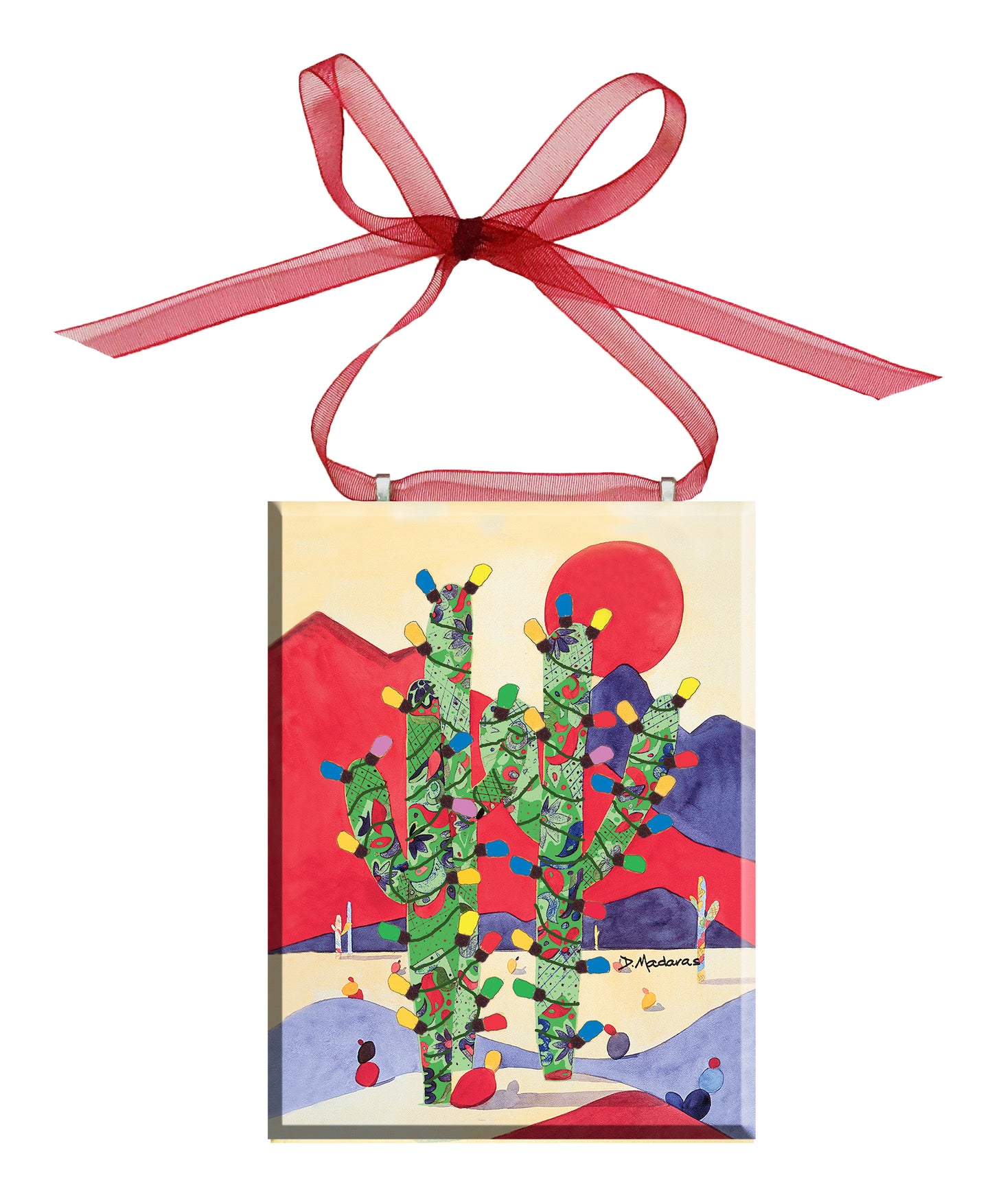 December Saguaros - Ornament