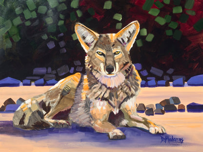 Electric Coyote- Matted Print