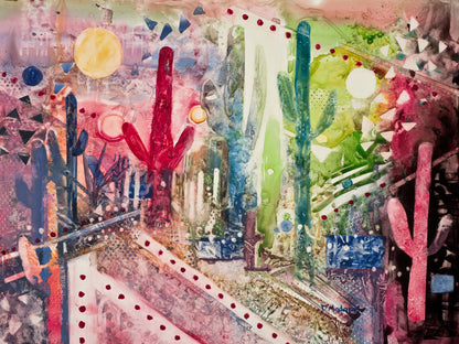 Fiesta in the Desert- Matted Print