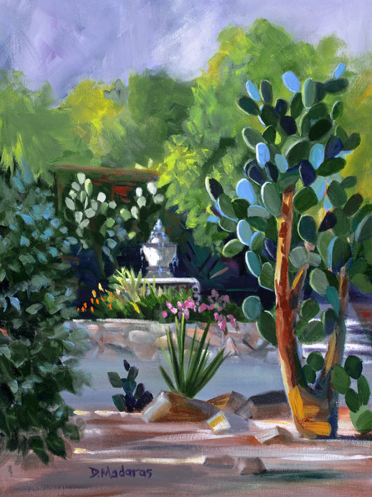 Fountain in the Desert- Matted Print