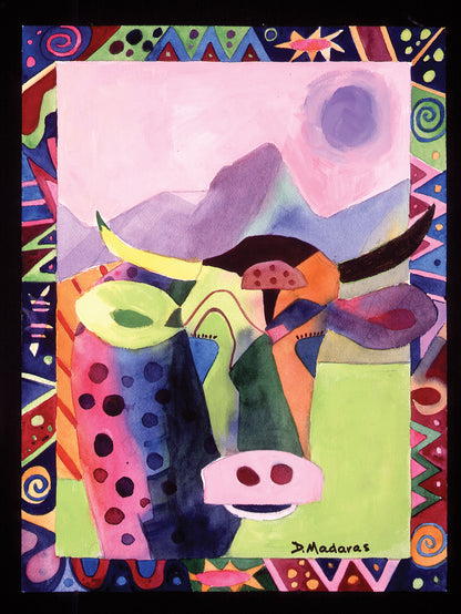 Funky Cow Medina- Matted Print