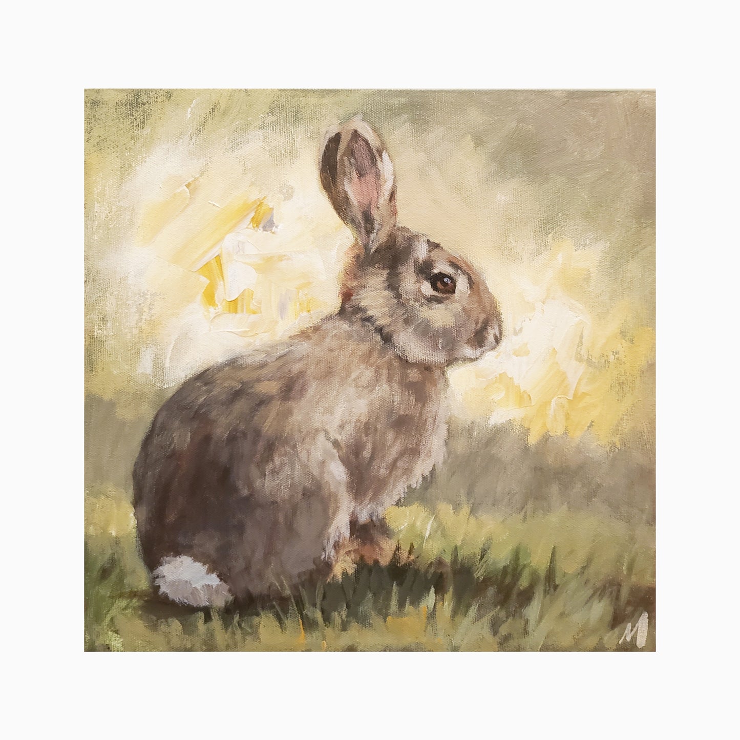 Little Bunny Original Painting by Bruce Marion