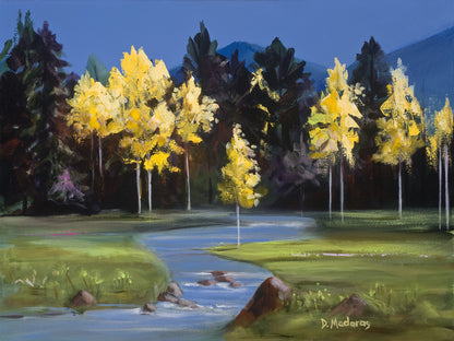Mark's Aspens- Matted Print