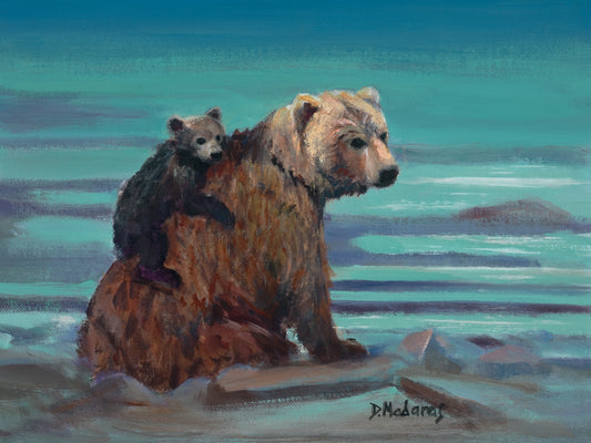 Mom and Baby Bear- Matted Print