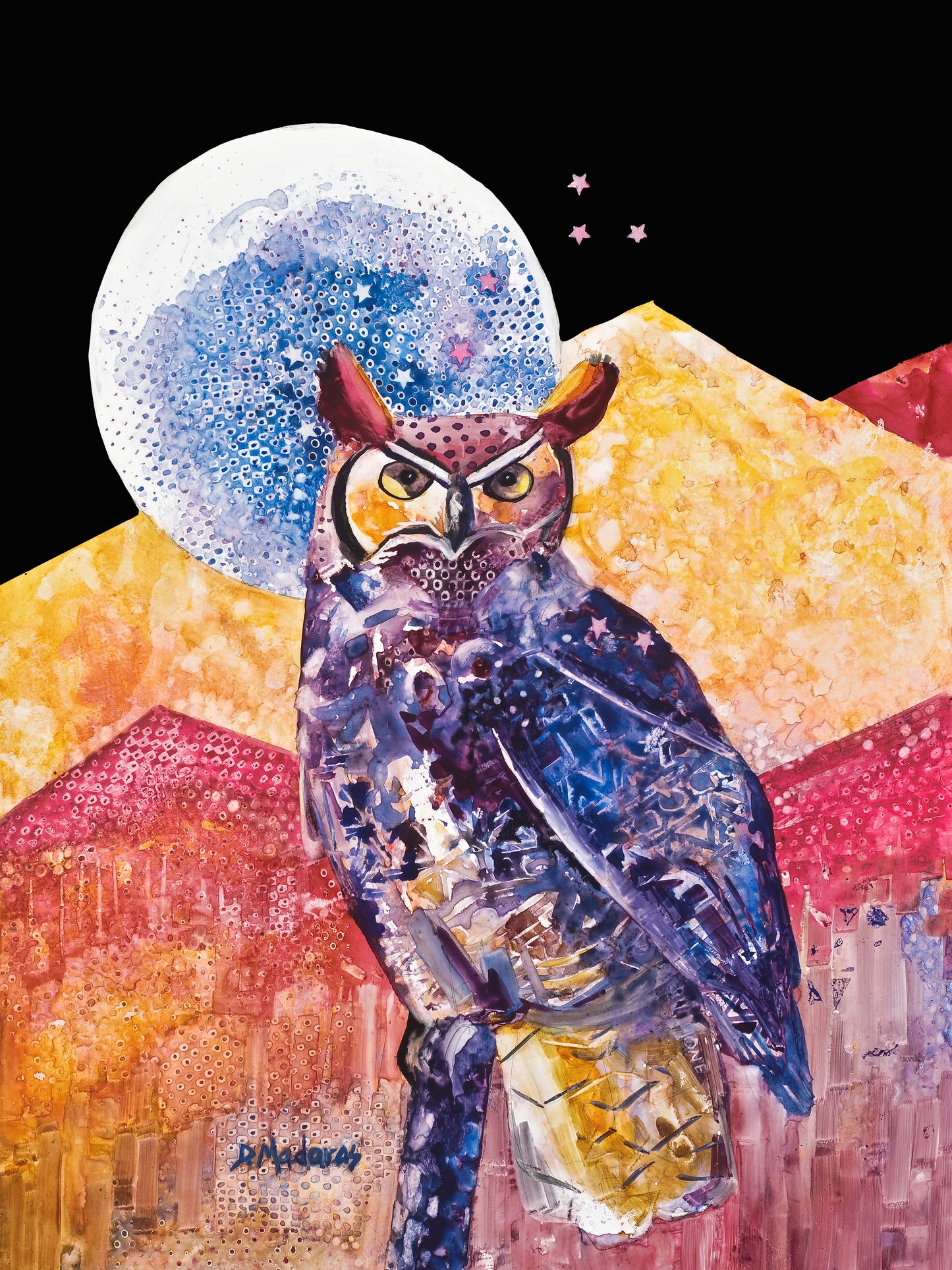 Night Owl- Matted Print