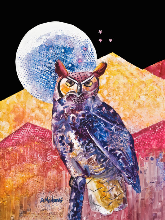 Night Owl- Matted Print