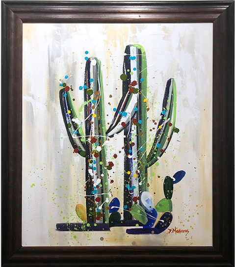 Saguaro Pollock 2 by Diana Madaras - 30x36 Original Acrylic