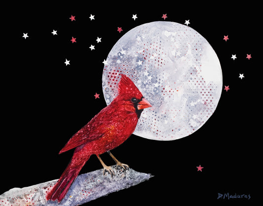 Red- Matted Print