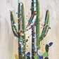 Saguaro Pollock 2 by Diana Madaras - 30x36 Original Acrylic