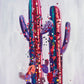 Saguaro Pollock Purple by Diana Madaras - 30x40 Original Acrylic