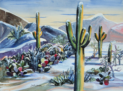 Snow in the Desert- Matted Print