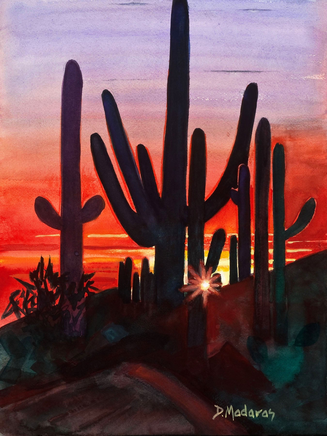 Sunset at Dove Mountain- Box of 18 Cards