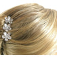 Silver Set of 3 Flat Pear Shaped Hair Pins by Bling