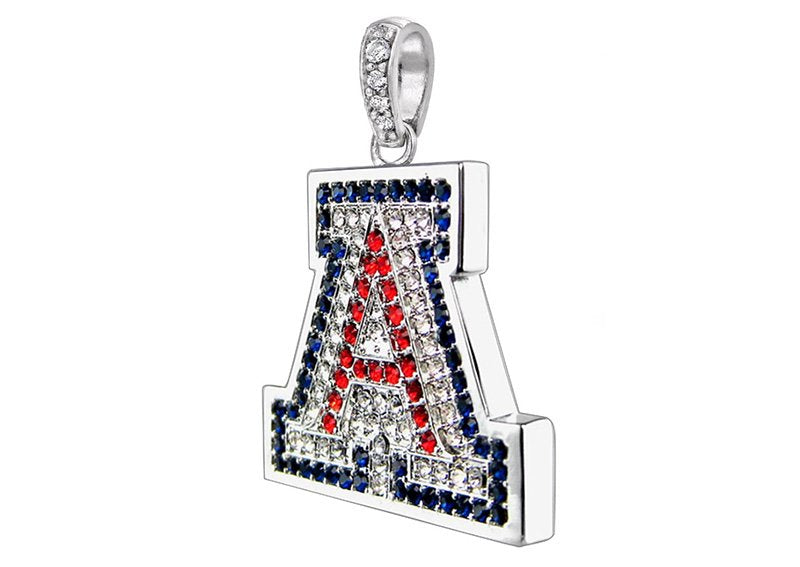 Silver 4mm Classic Tennis Bracelet with Double Security Clasp for University of Arizona "A" Charm (Charm Sold Separately) by Bling