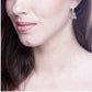 Silver Couture 'A' Earrings with Leverback by Bling