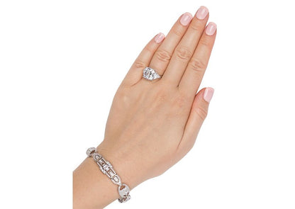 Silver Estate Art Deco Tennis Bracelet by Bling