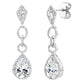 Silver Royal Occasion Teardrops by Bling