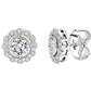Sterling Silver Round Vintage Lace Studs by Bling