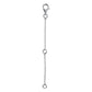 Sterling Silver Station Necklace Extension, 2.5" by Bling