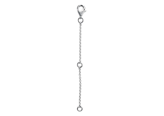 Sterling Silver Station Necklace Extension, 2.5" by Bling