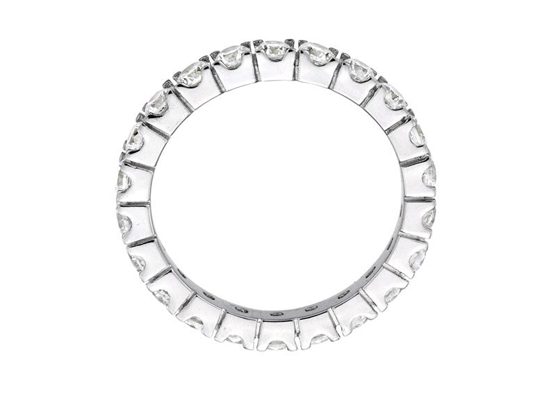 Sterling Silver 2.75mm Thin Round Eternity Ring Band by Bling