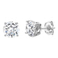 Sterling Silver 3 Carat 4 Prong Solitaire Studs by Bling