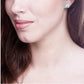 Sterling Silver 3 Carat Clear Asscher Cut Studs with Halo by Bling