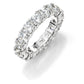 Sterling Silver 4mm Round Eternity Band by Bling