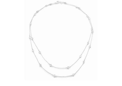 Sterling Silver 54 Inch 6-in-1 Necklace by Bling