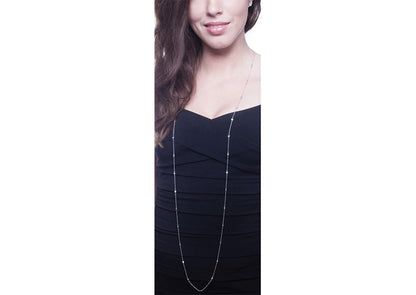 Sterling Silver 54 Inch 6-in-1 Necklace by Bling