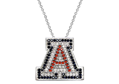 Sterling Silver Couture University of Arizona "A" Pendant Necklace (Includes Sterling Necklace Chain) by Bling