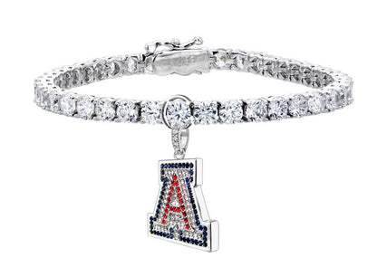 Sterling Silver Couture University of Arizona “A” Charm (Includes Sterling Jump Ring) by Bling