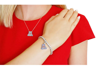 Sterling Silver Couture University of Arizona “A” Charm (Includes Sterling Jump Ring) by Bling