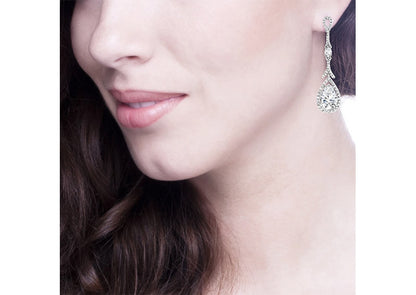 Sterling Silver Couture Long Teardrops by Bling