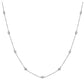 Sterling Silver Regal Short Floating Necklace 18 by Bling