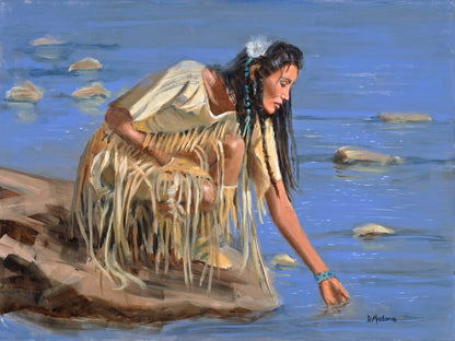 Testing the Waters- Matted Print